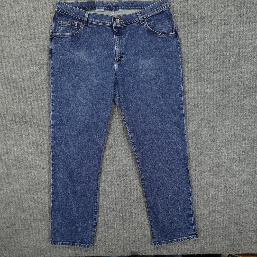 Riders Jeans Mens 36x29 Blue Regular Fit Straight Leg Denim Medium Wash Classic